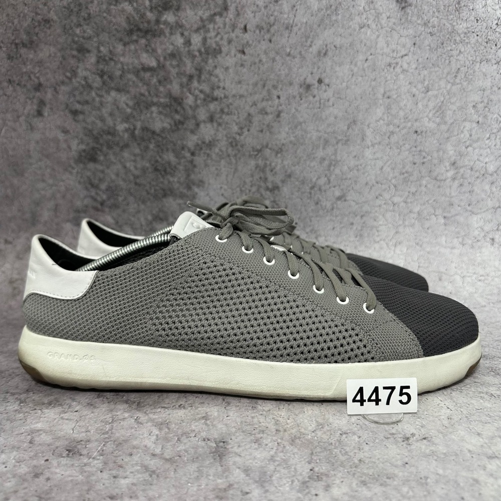 Cole Haan GrandPro Rally Sneakers Mens 13 Grey Laser Cut Knit Stitchlite C26625